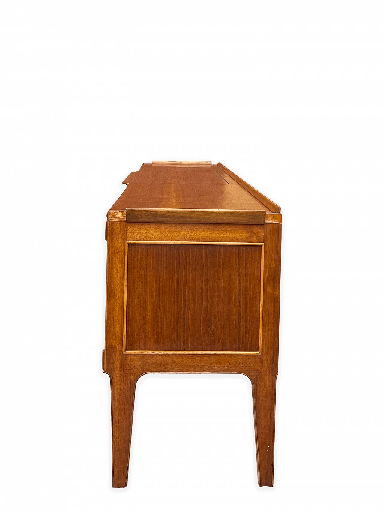 Walnut vanity table with drawers, 1950s 4