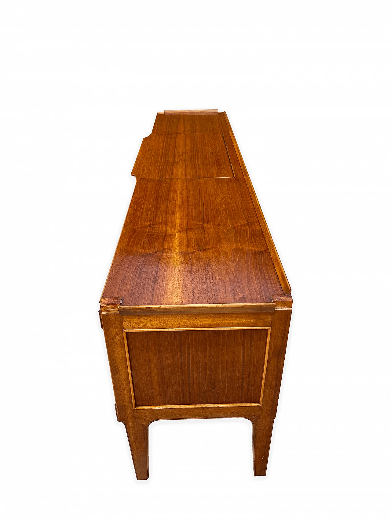 Walnut vanity table with drawers, 1950s 10