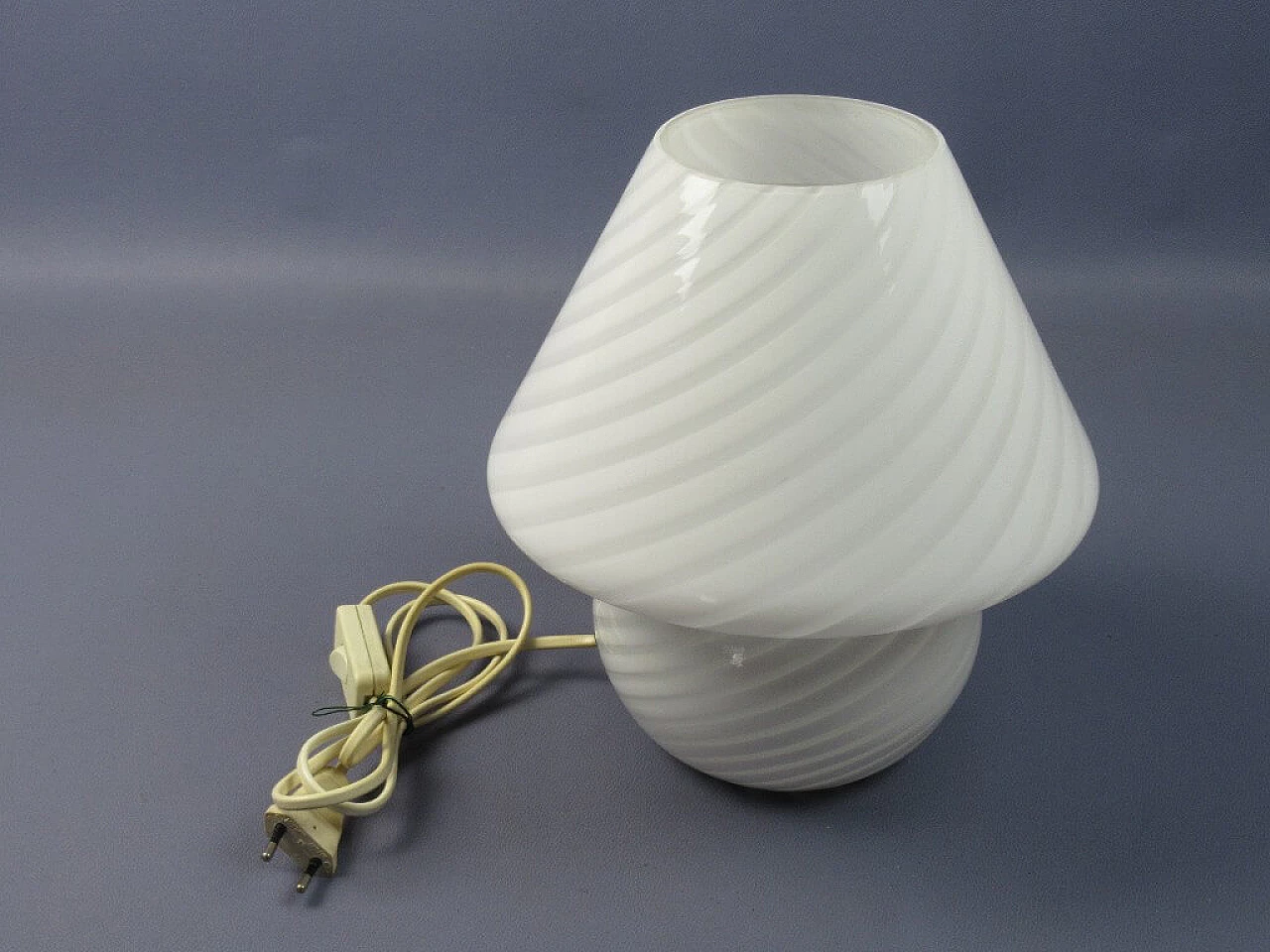 Murano glass mushroom table lamp by Venini, 1970s 4