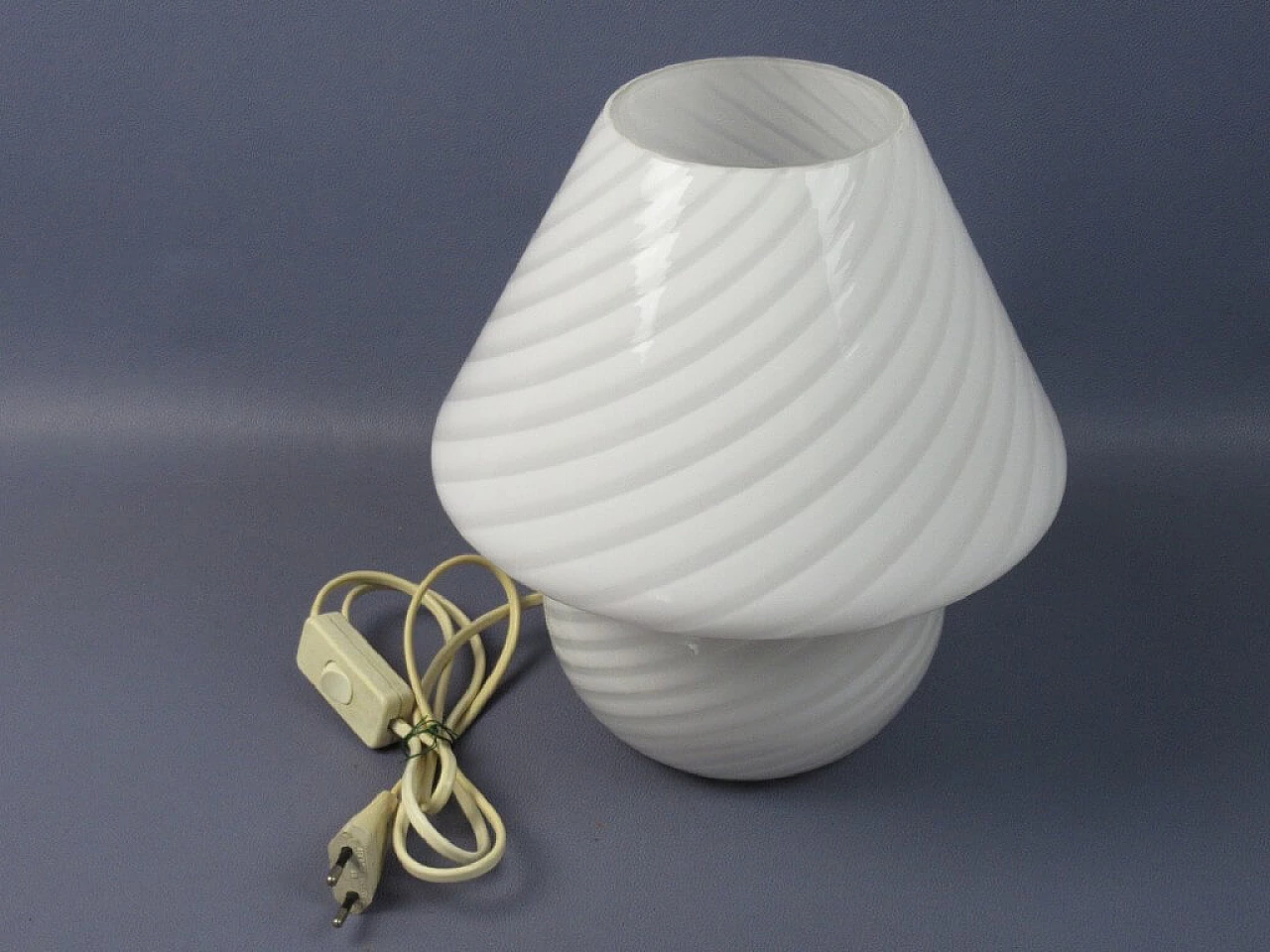 Murano glass mushroom table lamp by Venini, 1970s 5