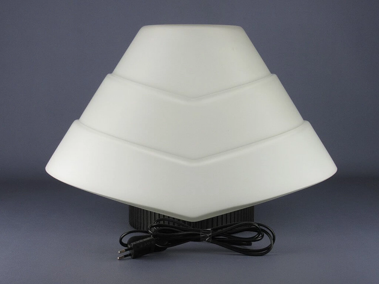 Aluminum and Murano glass table lamp, 1980s 10