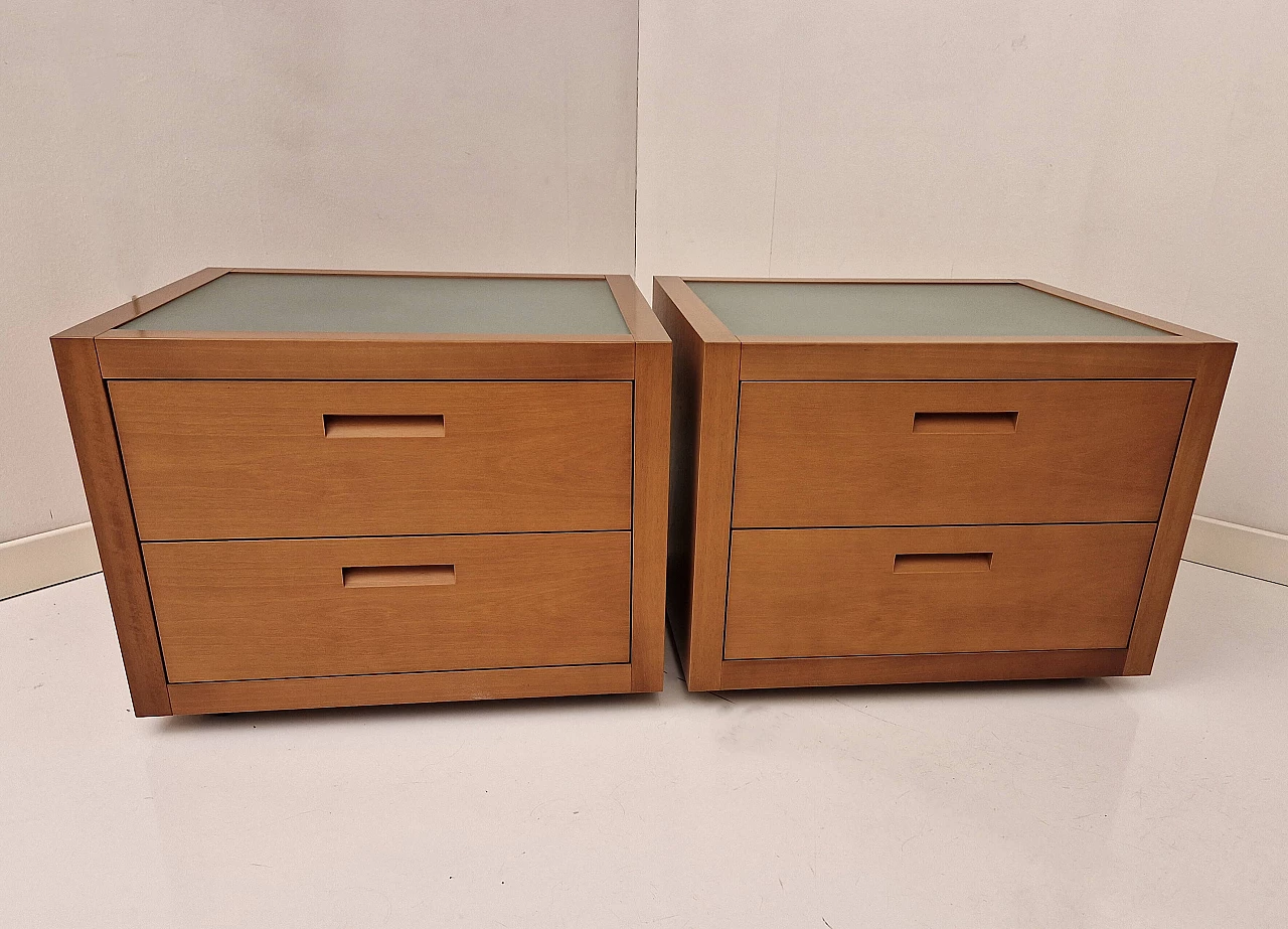 Pair of Dolcenotte bedside tables by Luca Meda for Molteni, 1990s 6