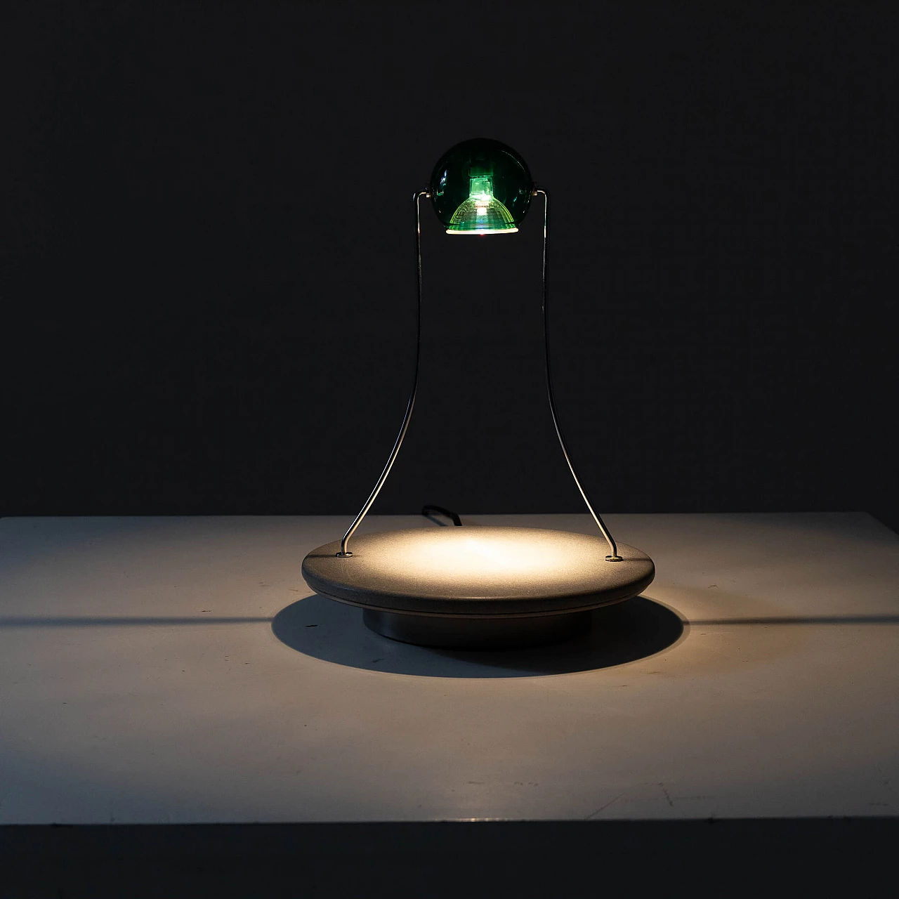 Table lamp Gemma in granite and green plexiglass by Skipper, 1980s 3