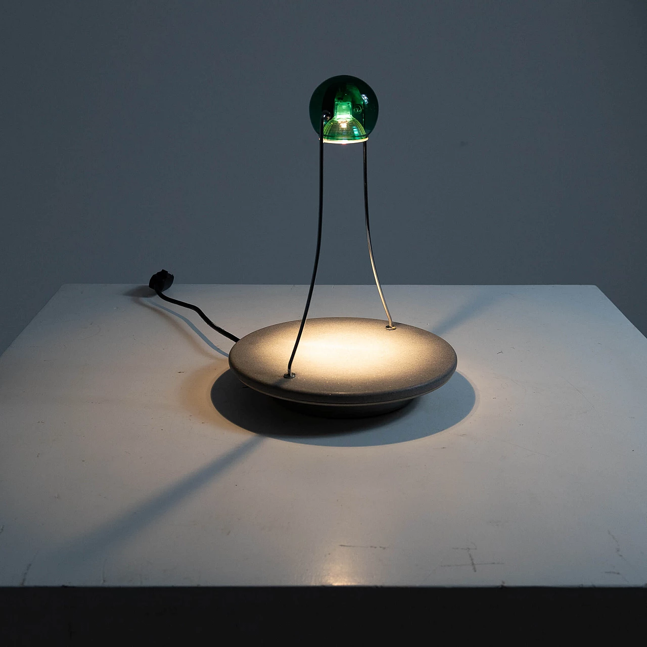Table lamp Gemma in granite and green plexiglass by Skipper, 1980s 10