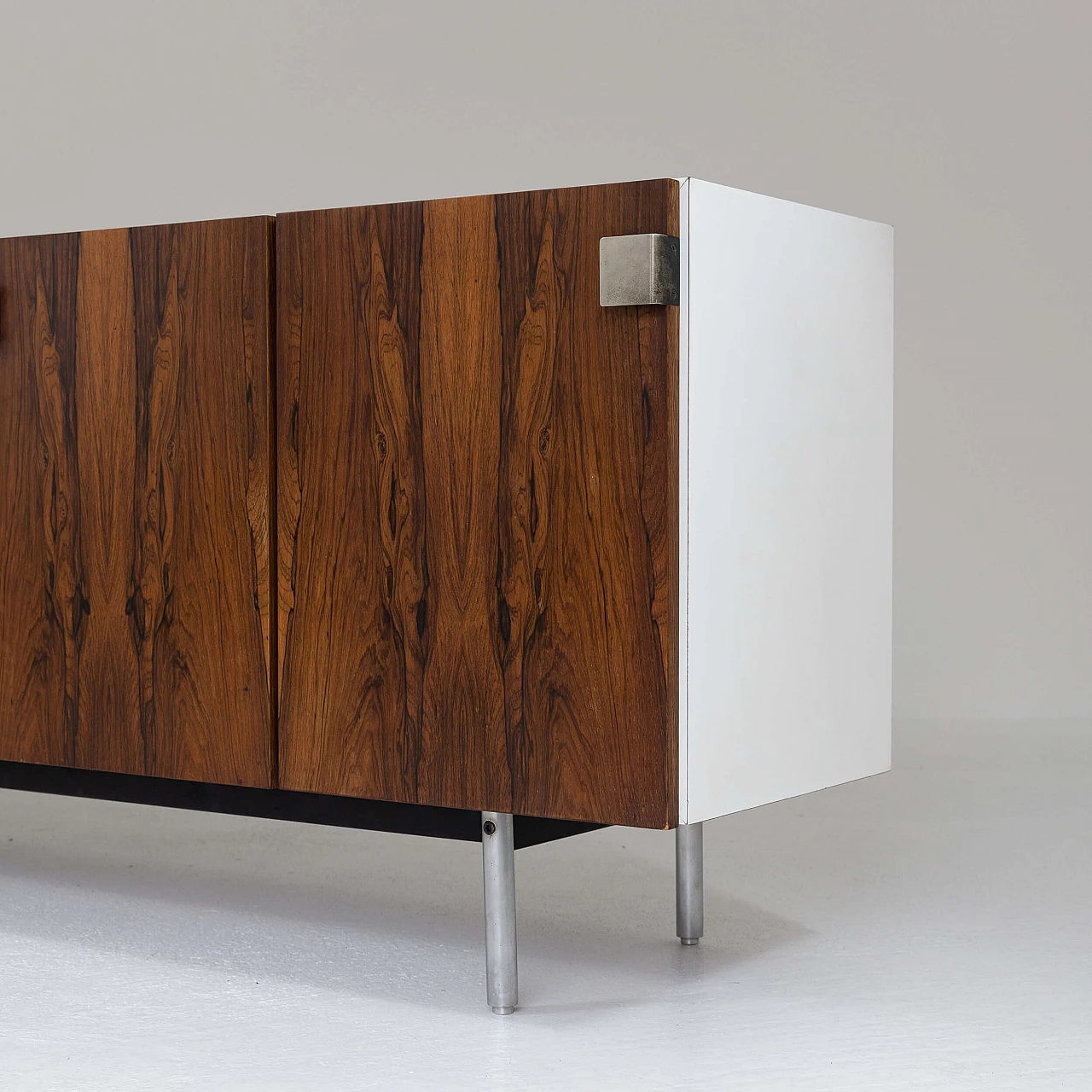 Credenza in palissandro e formica bianca, anni '70 8