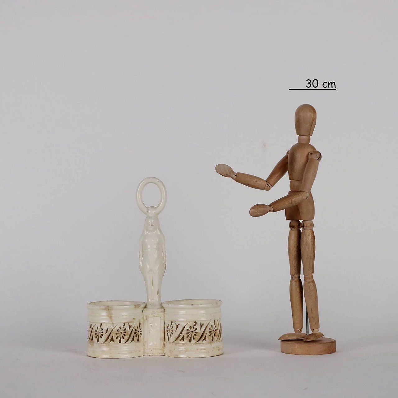 Earthenware oil cruet by Benucci and Latti, early 19th century 2