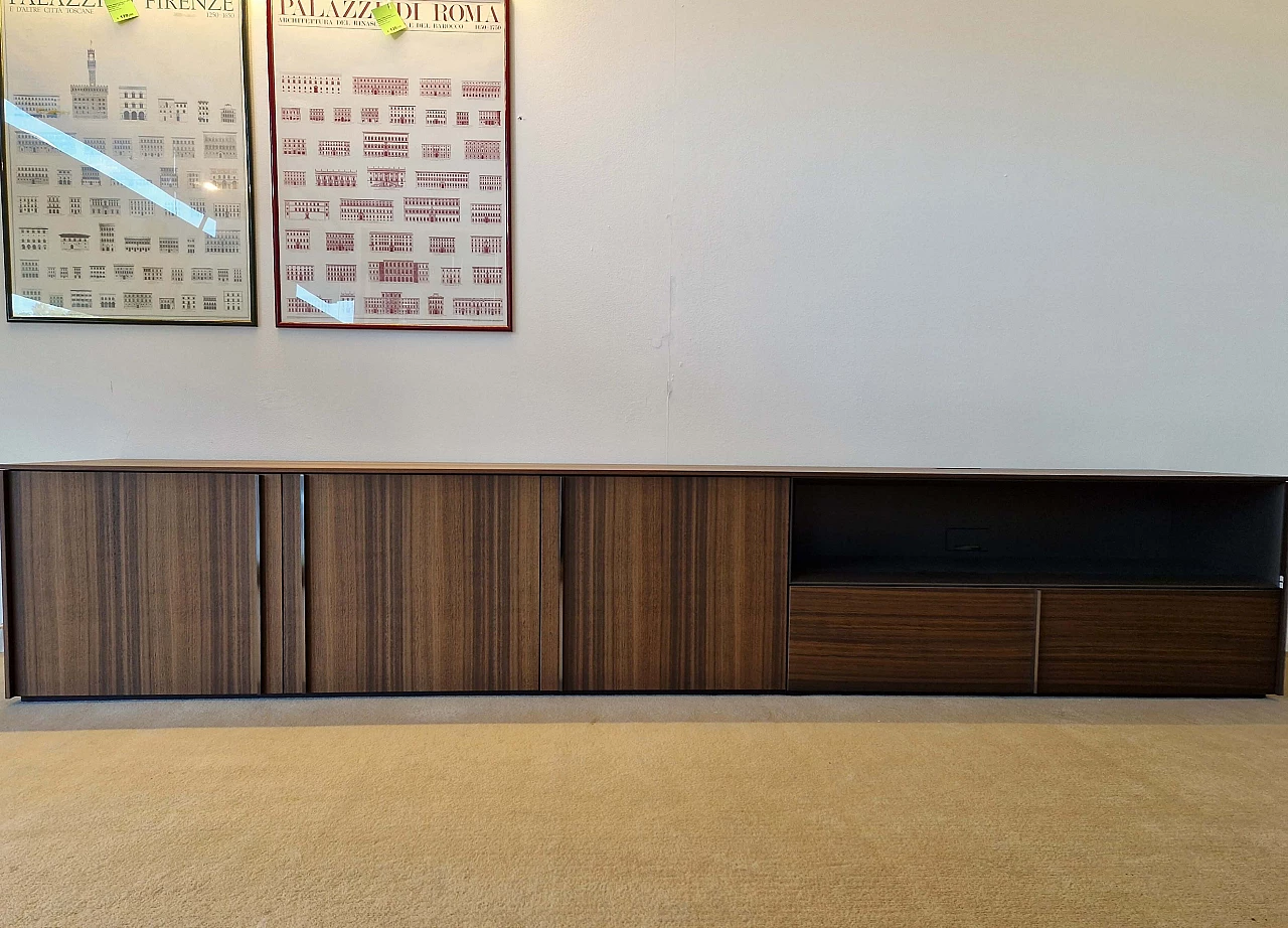 Credenza Pass-word in eucalipto di Dante Bonuccelli per Molteni & C., anni 2000 1