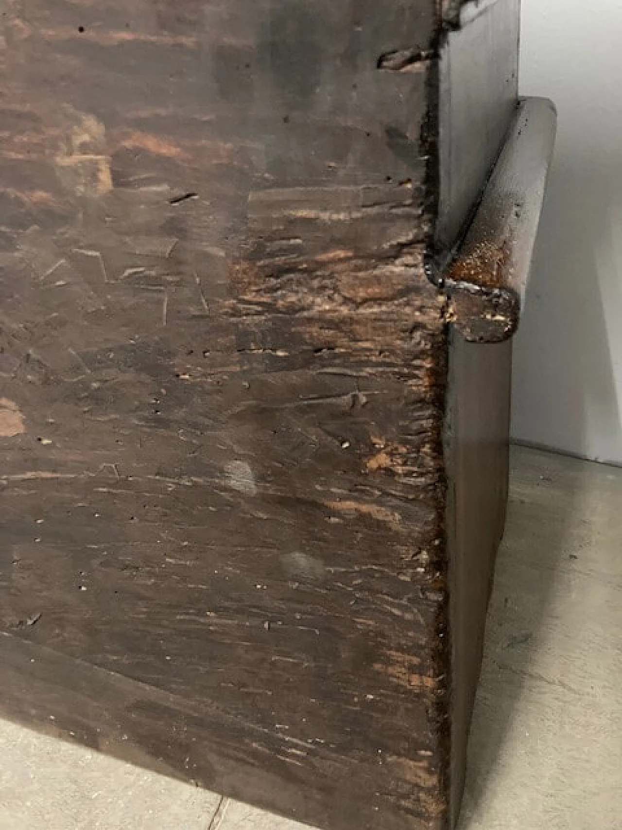 Solid poplar chest, 18th century 2