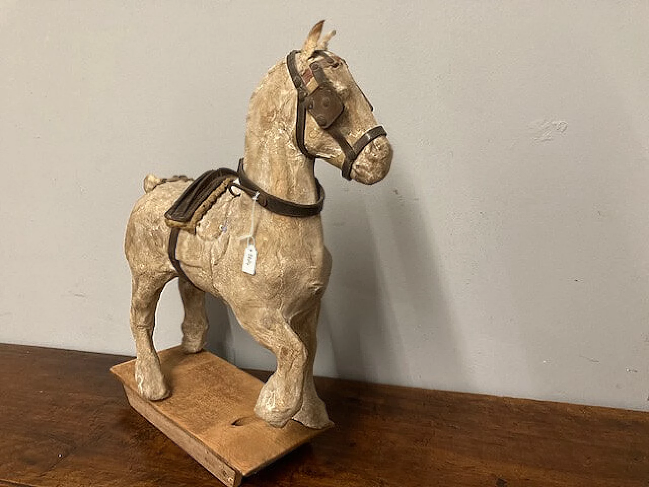 Cavallo giocattolo in carta pesta, '800 1