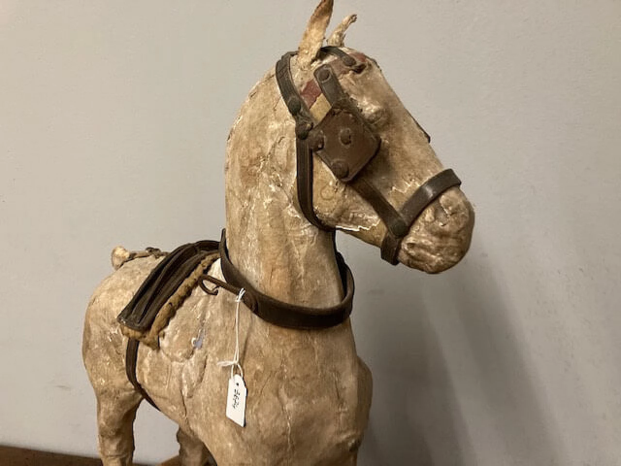 Cavallo giocattolo in carta pesta, '800 12
