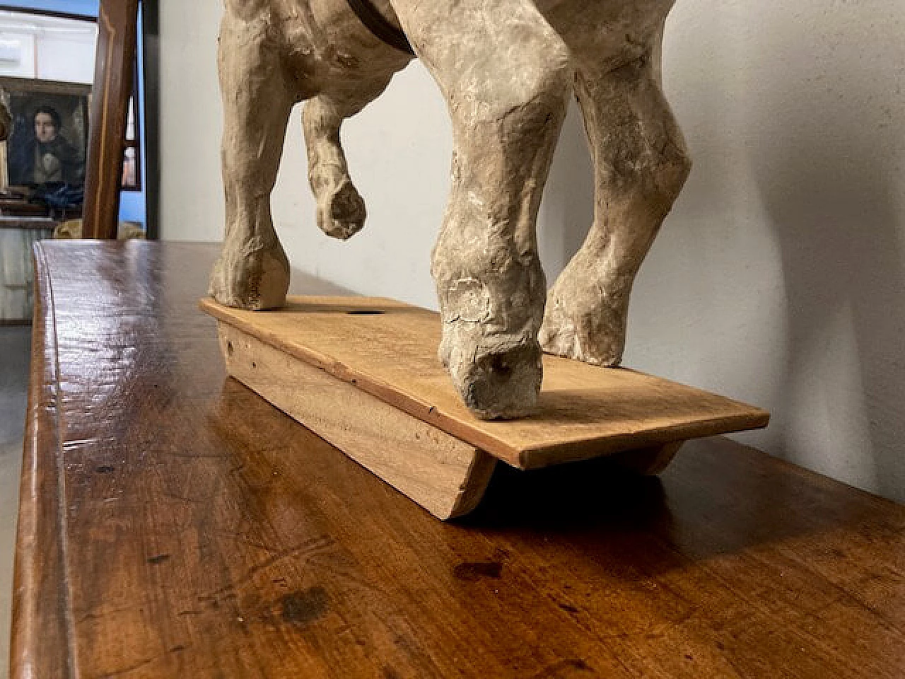 Cavallo giocattolo in carta pesta, '800 15