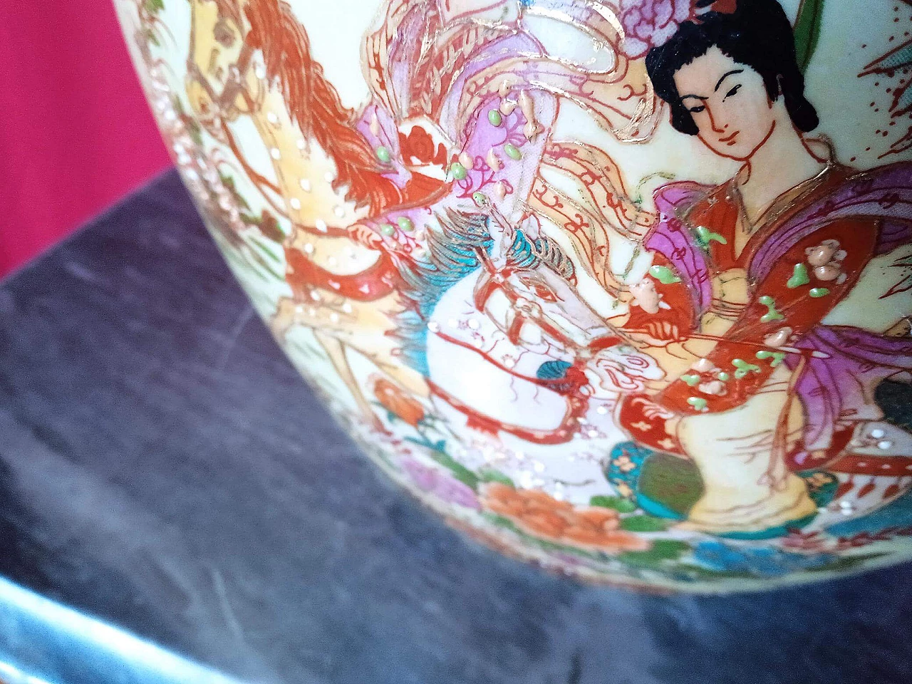 Cachepot in ceramica asiatica, anni '60 15