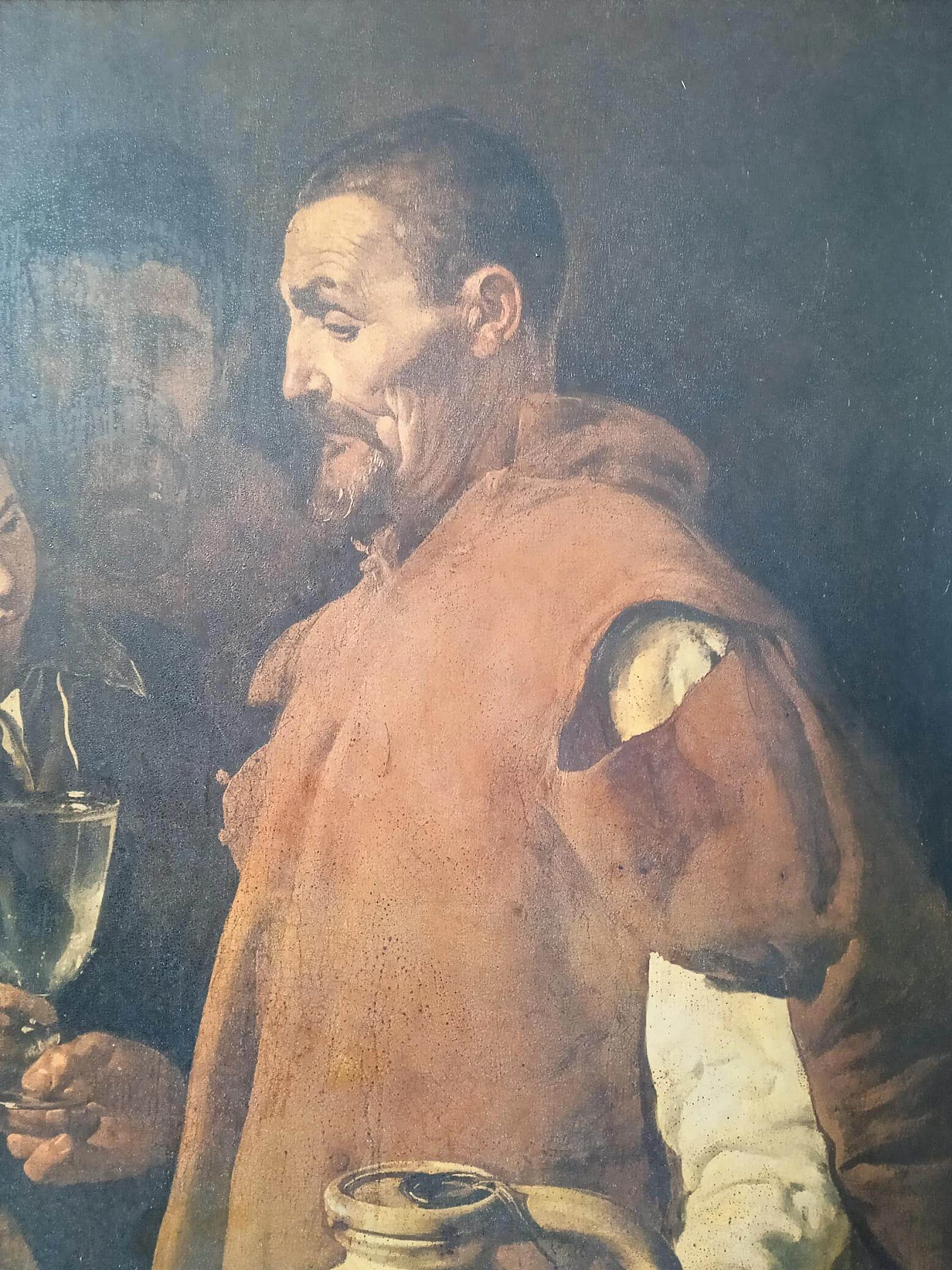 Stampa su pannello di L'Aquaiolo di Siviglia di Velàzquez, anni '80 5