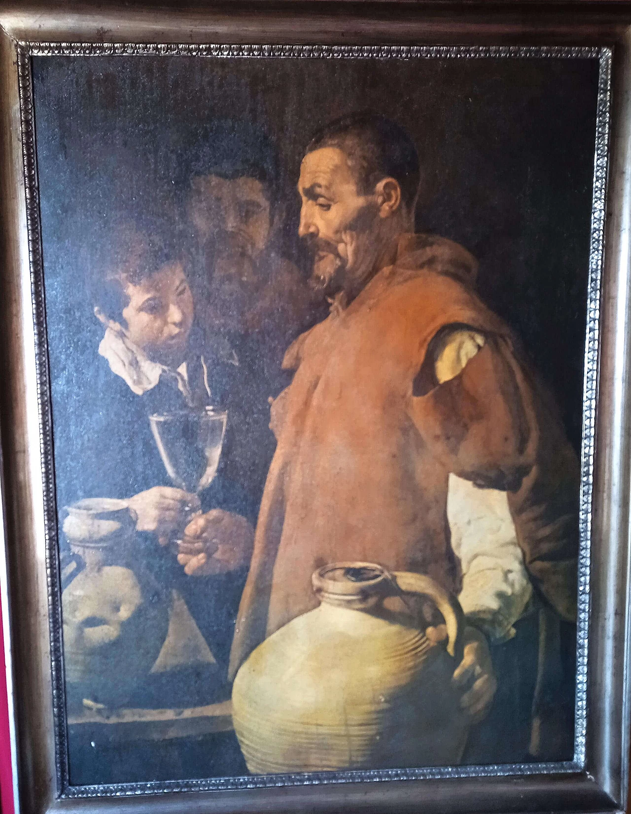 Stampa su pannello di L'Aquaiolo di Siviglia di Velàzquez, anni '80 9