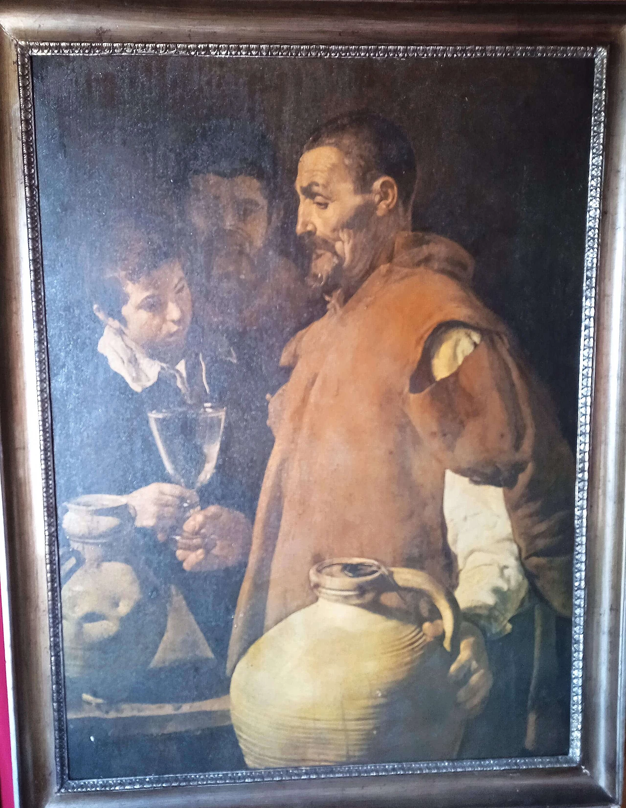 Stampa su pannello di L'Aquaiolo di Siviglia di Velàzquez, anni '80 10