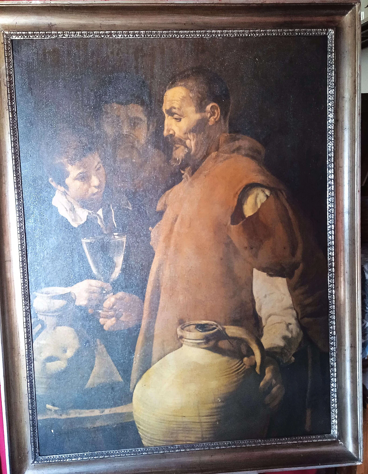 Stampa su pannello di L'Aquaiolo di Siviglia di Velàzquez, anni '80 16