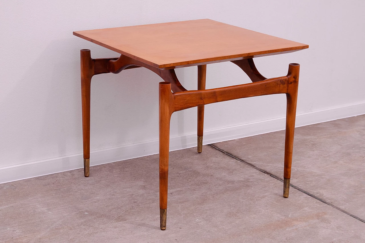 Beech coffee table by Sedláček and Vyčítal for Dřevotvar, 1960s 3