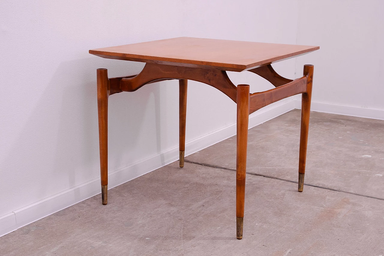 Beech coffee table by Sedláček and Vyčítal for Dřevotvar, 1960s 4