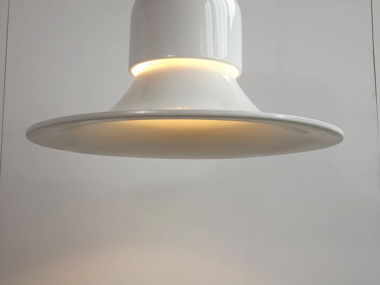 Lampada a sospensione Cappello di Joe Colombo per Stilnovo, anni '70 2