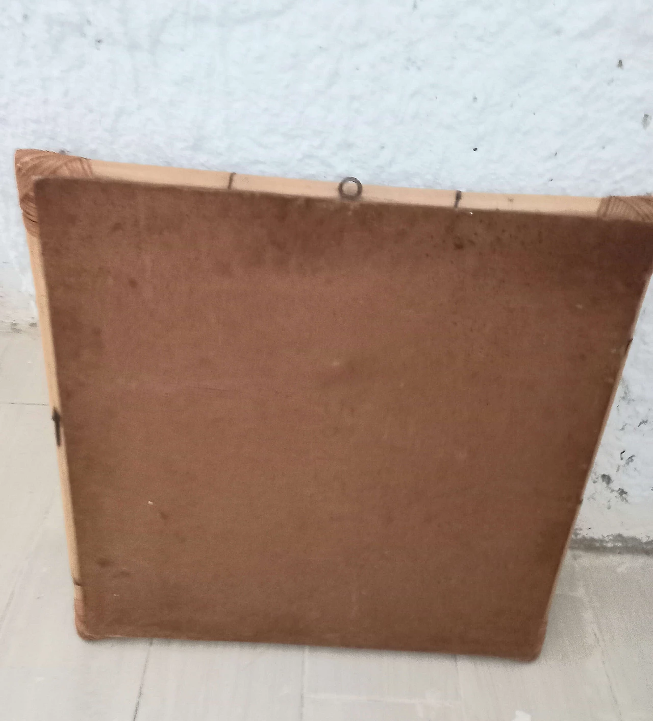 Specchio da parete in midollino, anni '80 5