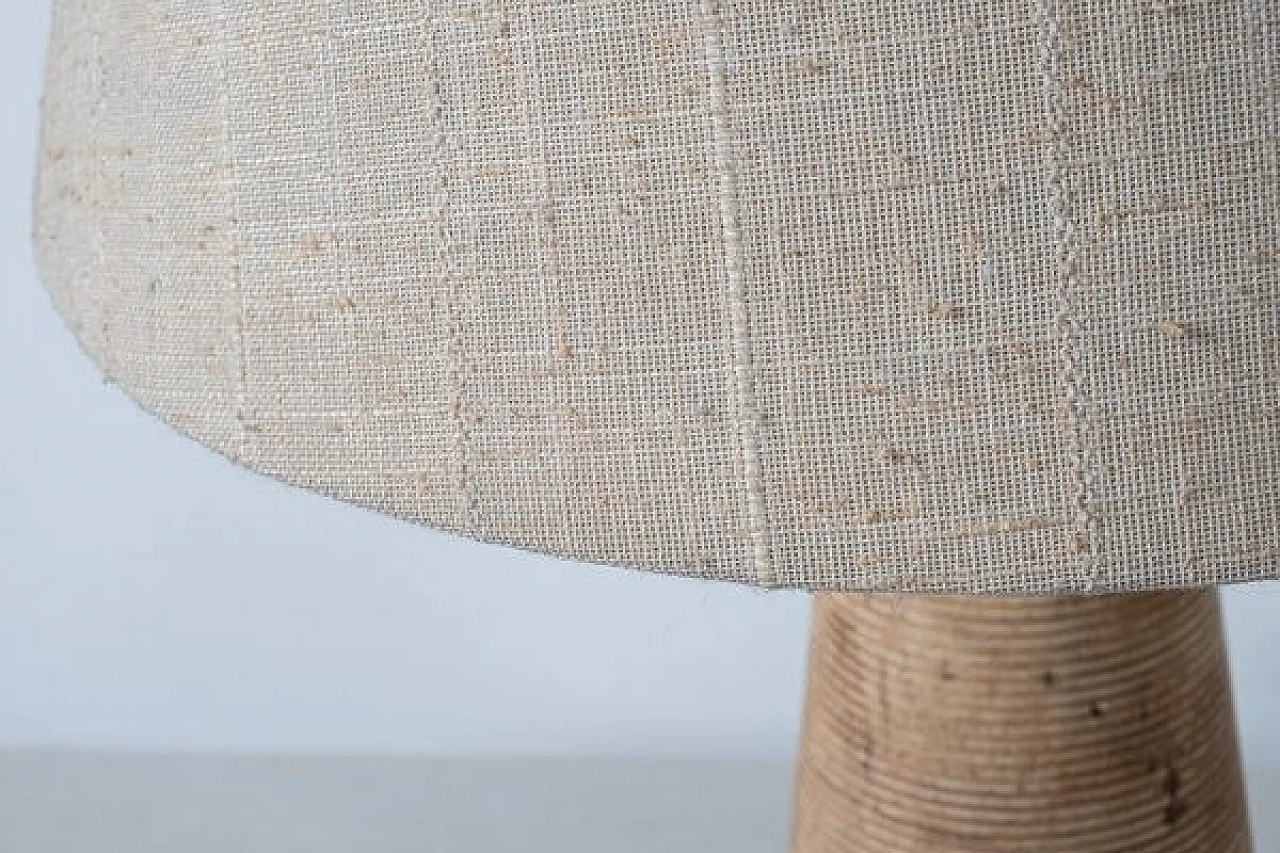 Lampada da tavolo con base in travertino, anni '60 1