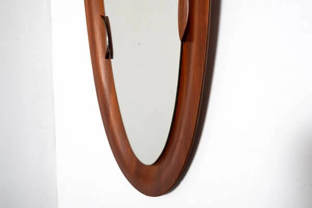 Teak mirror attributed to Campo and Graffi, 1960s 3
