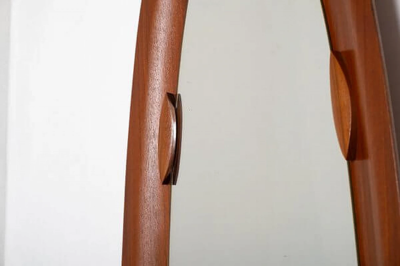Specchio in teak attribuito a Campo e Graffi, anni '60 4
