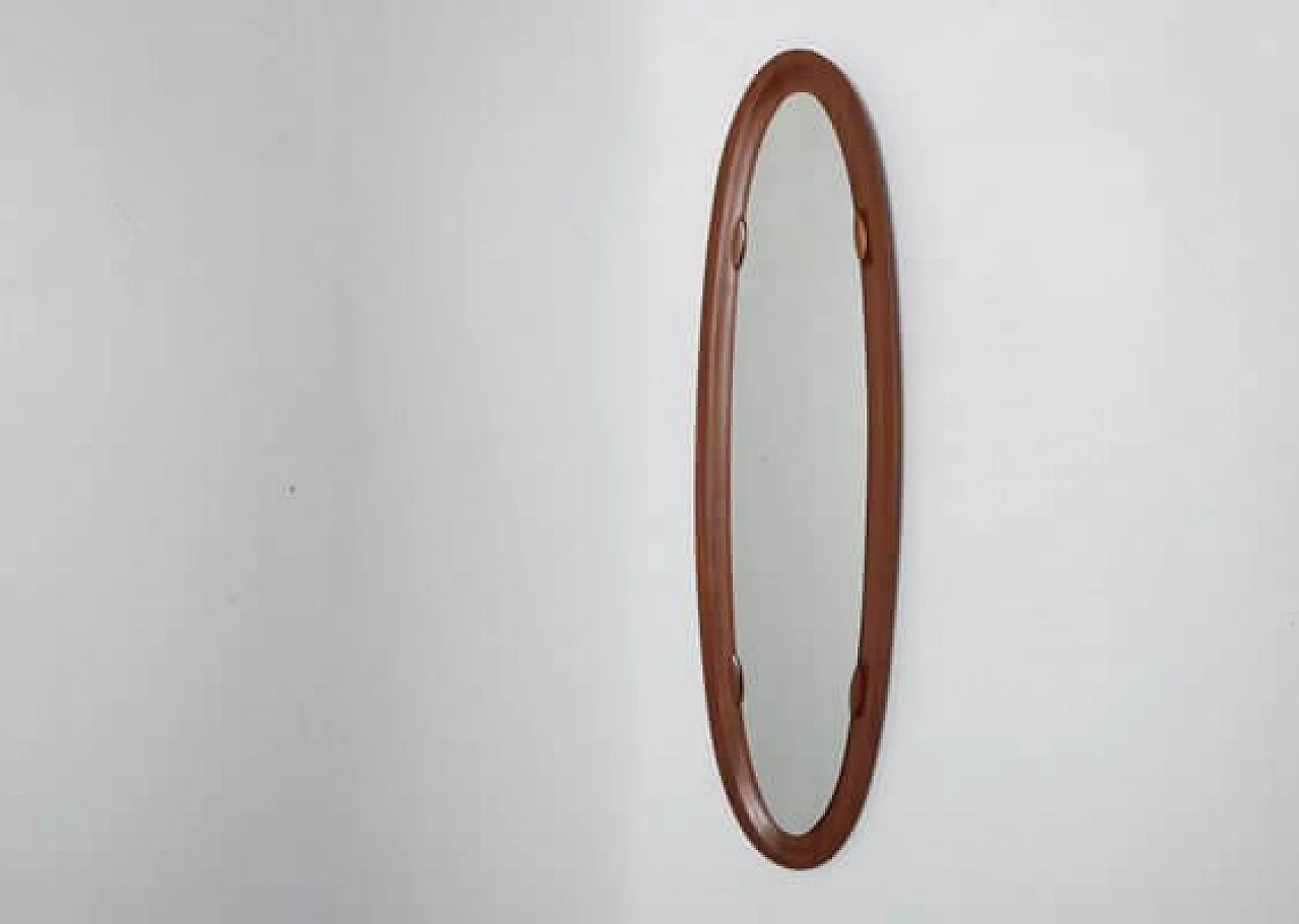 Teak mirror attributed to Campo and Graffi, 1960s 5