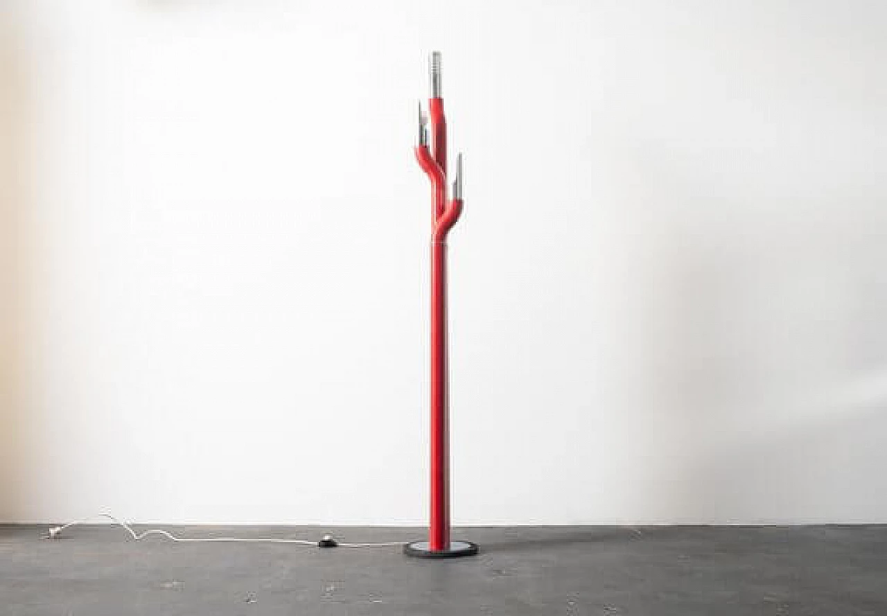 Metal and plastic floor lamp, 1970s 18