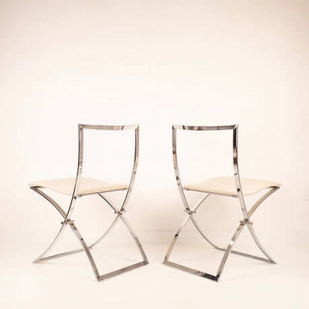 Pair of Luisa chairs by Marcello Cuneo for Mobel, 1970s 8