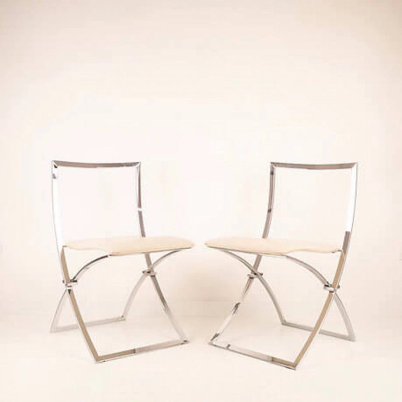Pair of Luisa chairs by Marcello Cuneo for Mobel, 1970s 9