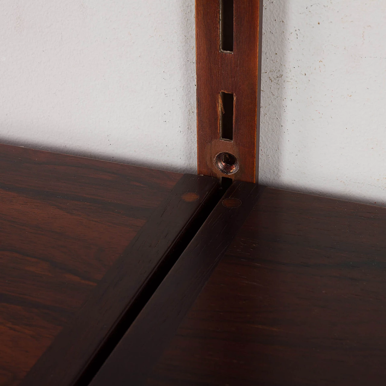 Backlit bookcase with writing desk by Kai Kristiansen for FM Møbler, 1960s 15