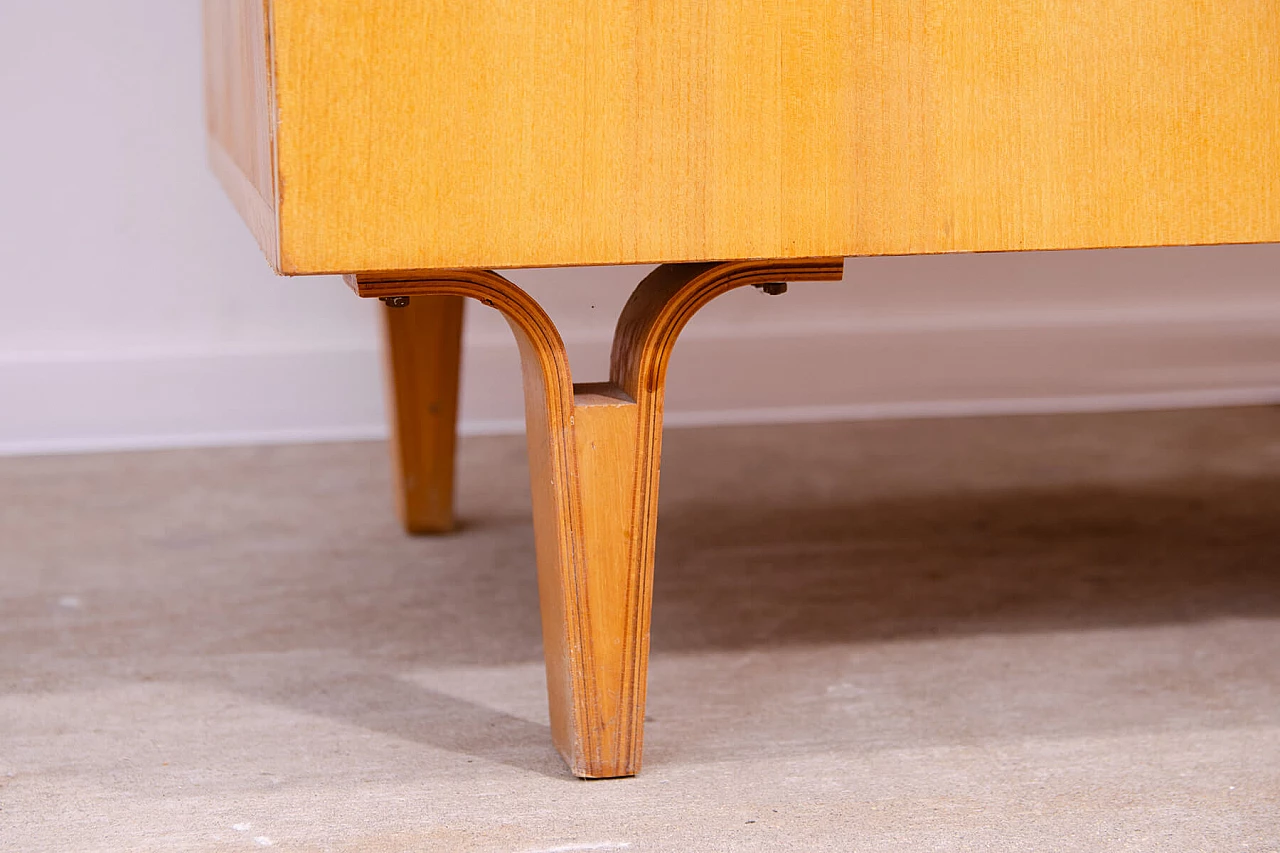 Guardaroba in frassino e compensato di Novy Domov, anni '70 14