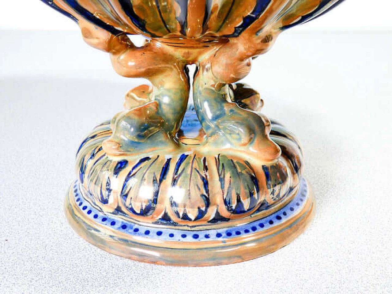 Alzata in maiolica di Ceramiche Luca della Robbia Gualdo Tadino 7