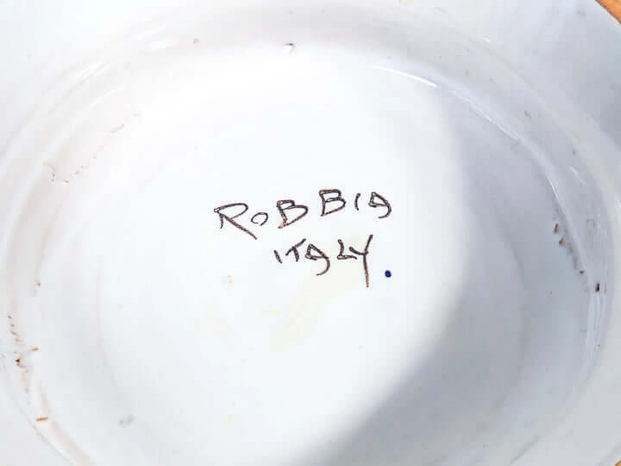 Majolica raised bowl by Ceramiche Luca della Robbia Gualdo Tadino 10