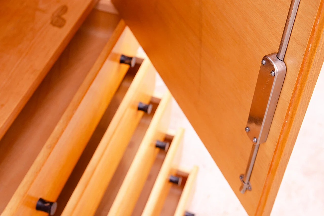 Cassettiera in frassino, olmo, acero, noce, betulla e pioppo di Mojmír Požár per ÚP Závody, anni '60 17