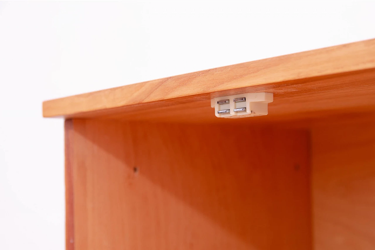 Ash, maple and plywood bedside table with iron legs by UP Závody, 1960s 14