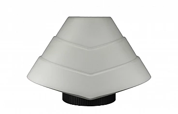 Aluminum and Murano glass table lamp, 1980s