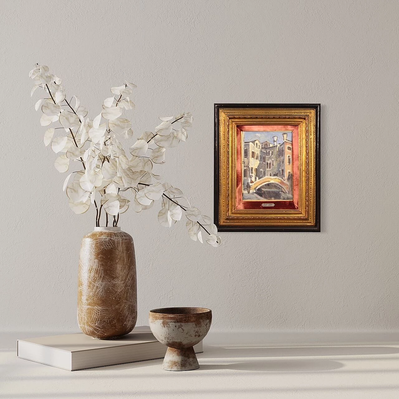 Carlo Goldoni's house in Venice, oil on panel, 1940s 10