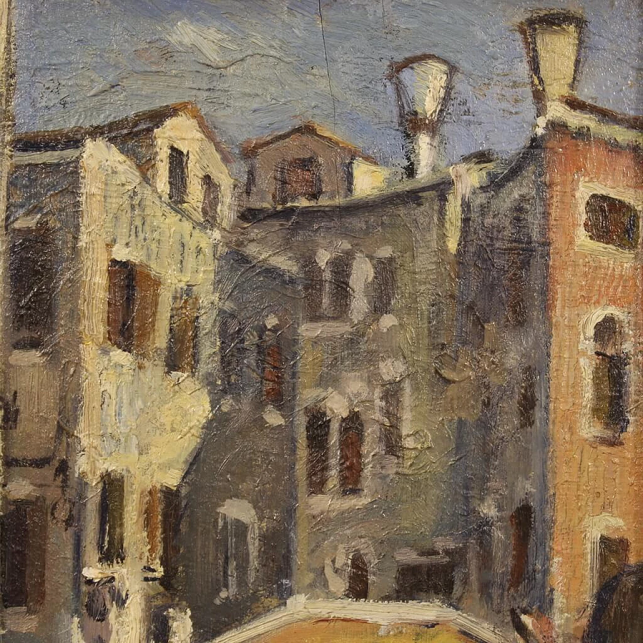 Carlo Goldoni's house in Venice, oil on panel, 1940s 13
