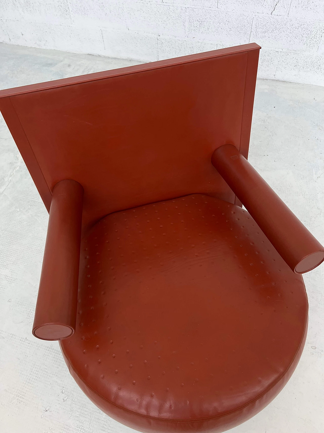 Baisity leather armchair by Antonio Citterio for B&B Italia, 1980s 2