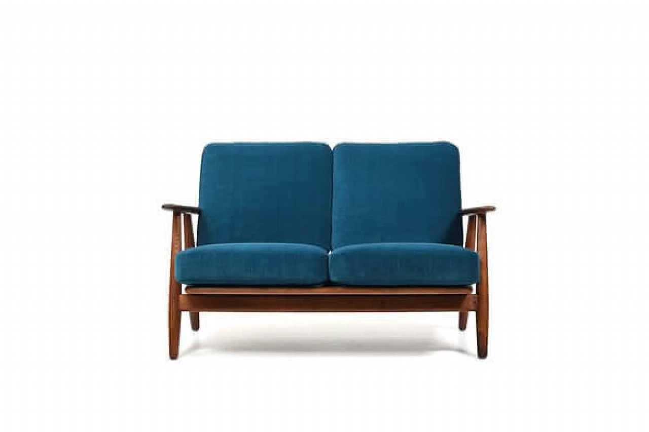 Divano a due posti Ge-240 Cigar di Hans Wegner per Getama, anni '50 3