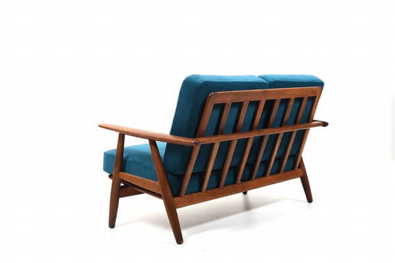 Divano a due posti Ge-240 Cigar di Hans Wegner per Getama, anni '50 6