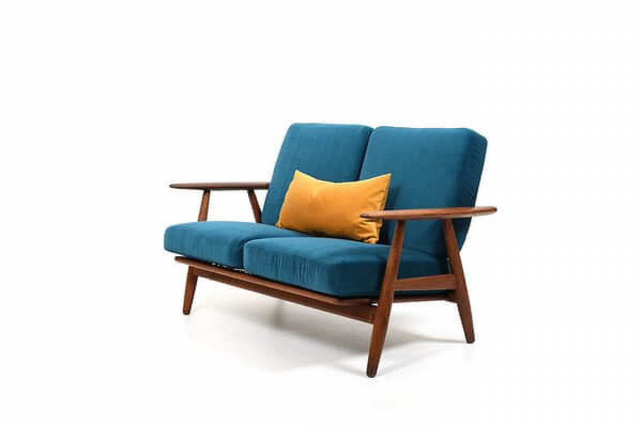 Divano a due posti Ge-240 Cigar di Hans Wegner per Getama, anni '50 7