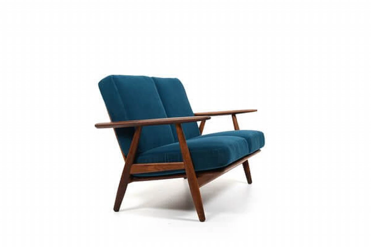 Divano a due posti Ge-240 Cigar di Hans Wegner per Getama, anni '50 12