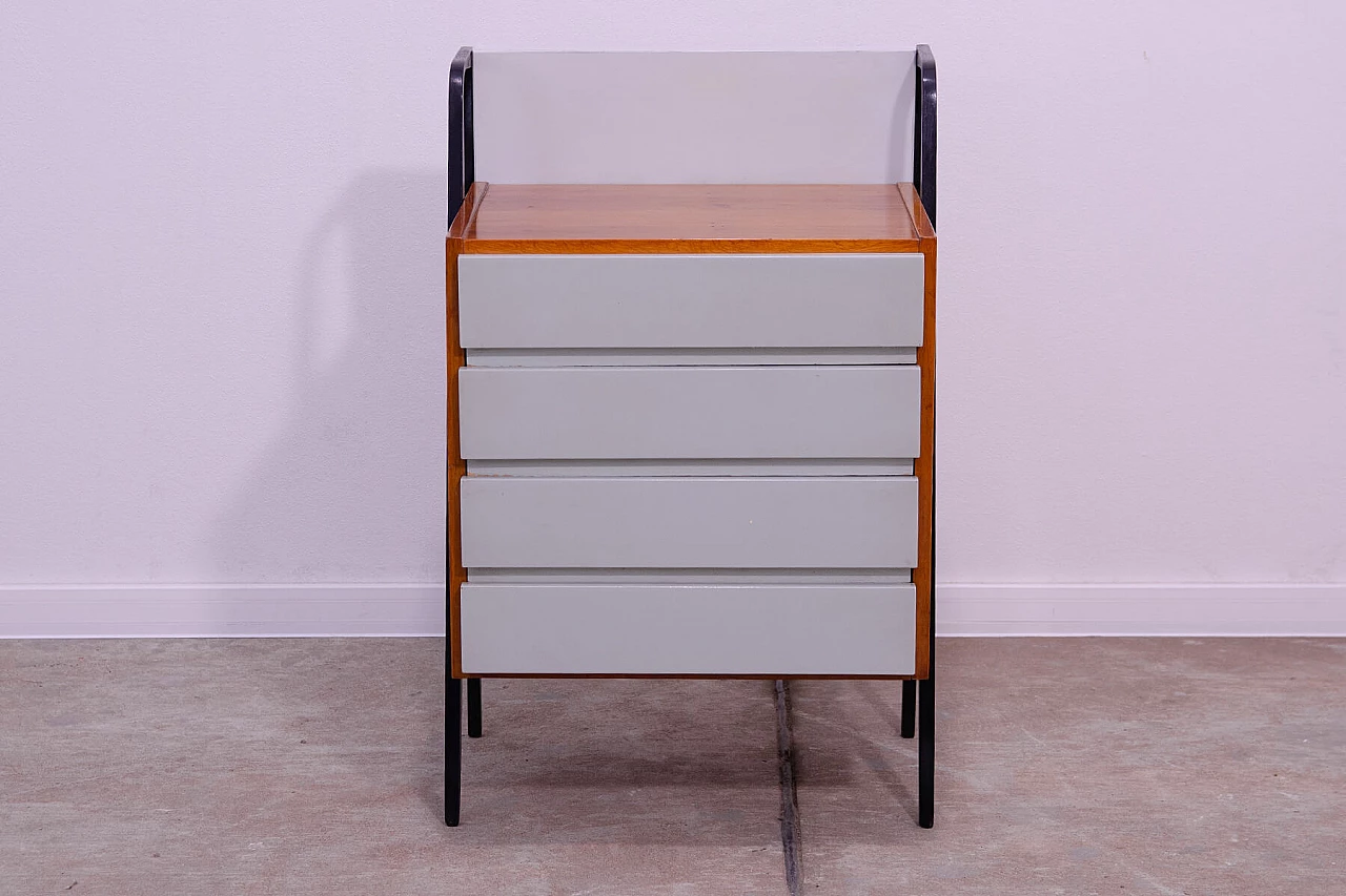 Beech and plywood chest of drawers by Tatra Nábytok, 1960s 2