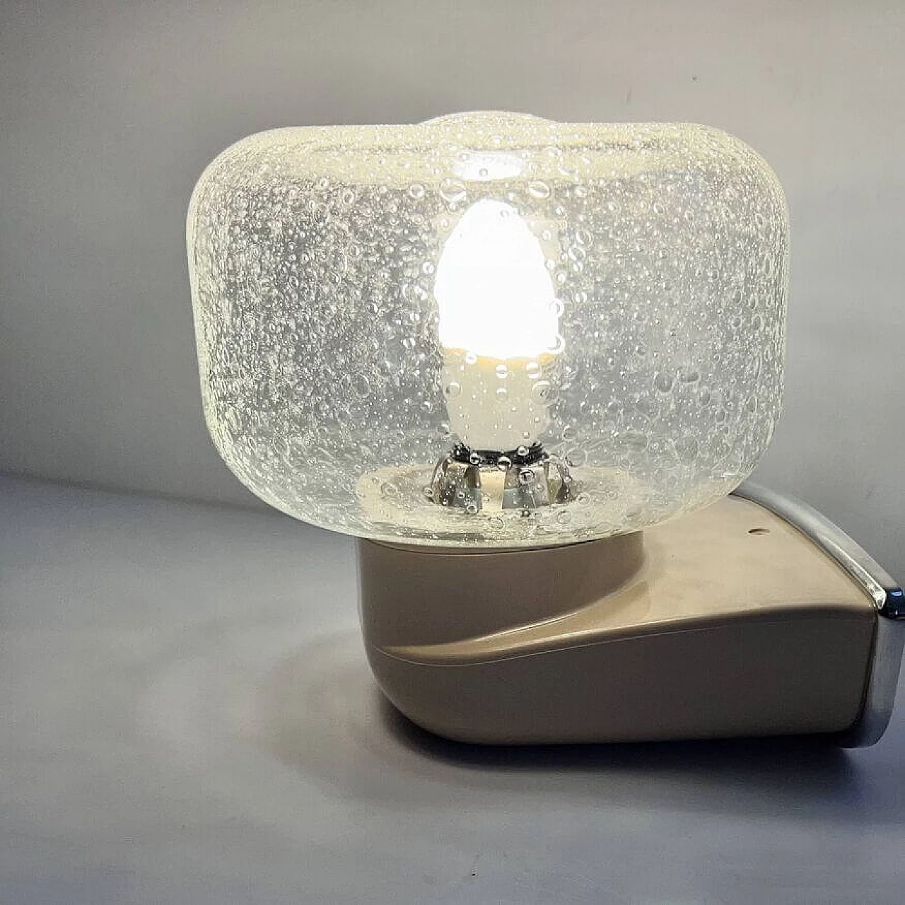 Lilac A663 wall lamp by Allibert Coralia, 1970s 7