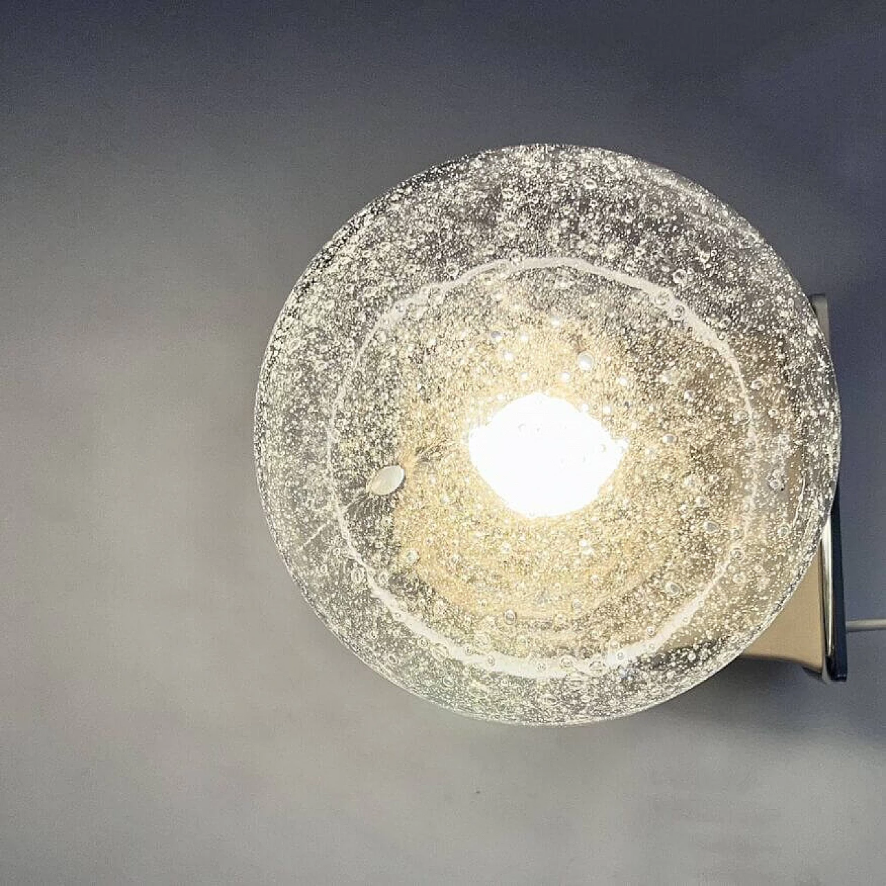 Lilac A663 wall lamp by Allibert Coralia, 1970s 10