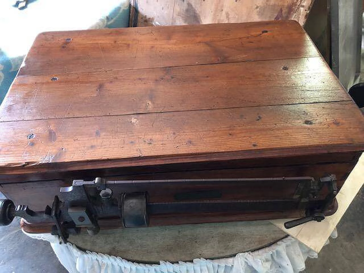 Bilancia in legno e metallo, '800 3