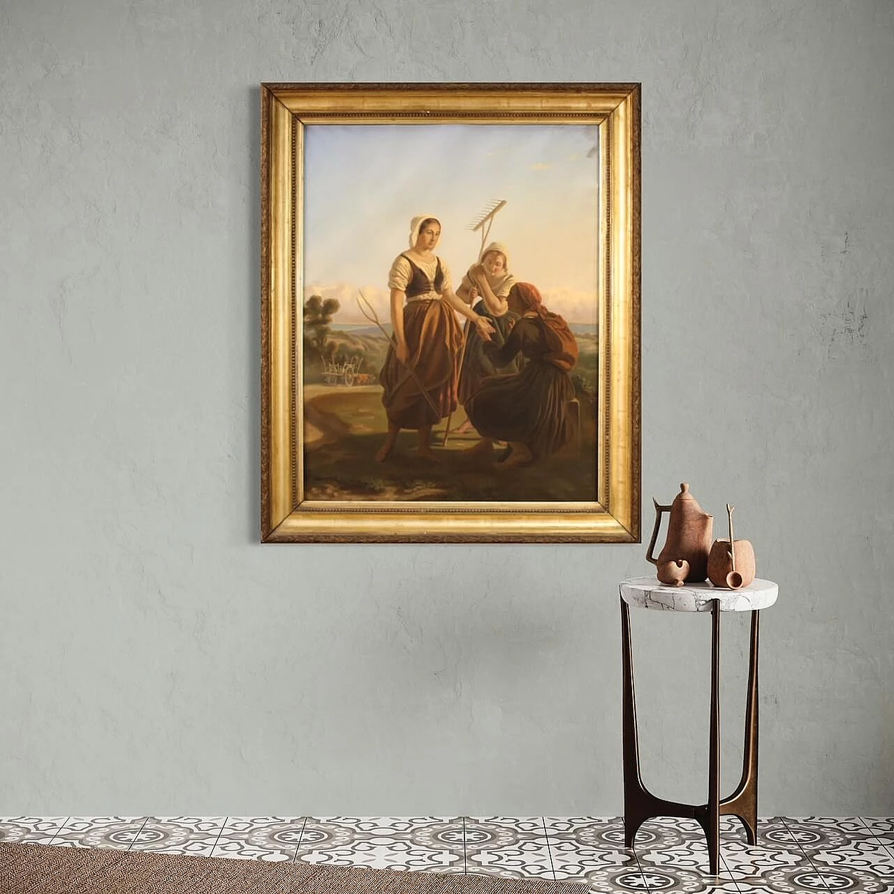 Lettura della mano, pastello su carta, fine '800 2